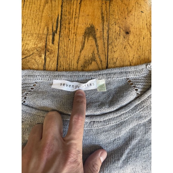 Seven Sisters XS women’s Sweater Gray - Picture 2 of 4